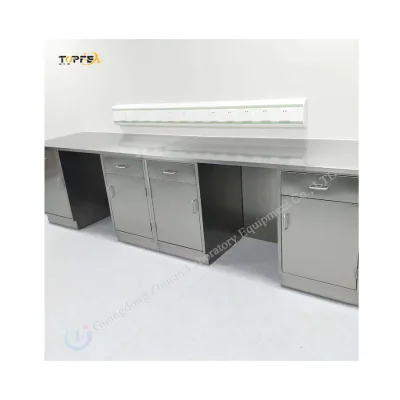 Stainless Steel Laboratory Table Cabinet for Cosmetics Lab