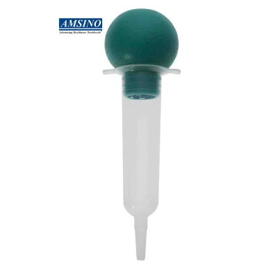 CE ISO Factory Supply Medical Disposable Bulb Cleaning Syringe PVC 60ml Bulb Irrigation Syringe with Tip