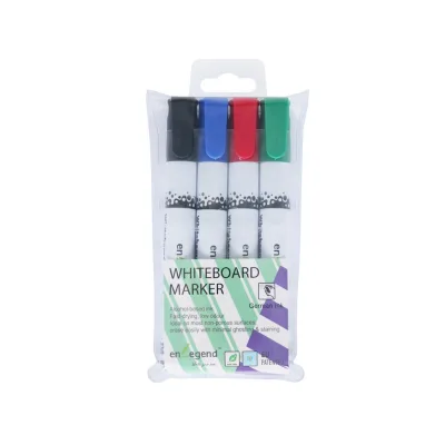 Promotional Office and School Style Refillable Dry Erase Ink Whiteboard Marker Pen Set with Bullet/Chisel Tips