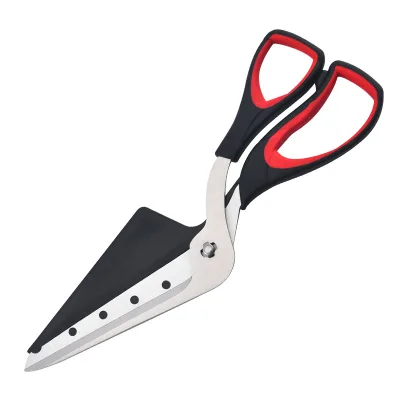 Manufacturer 2 1 Detachable Heavy Duty Stainless Steel Pizza Scissors Multifunctional Barbecue Food Cutter Shovel Ultra Sharp