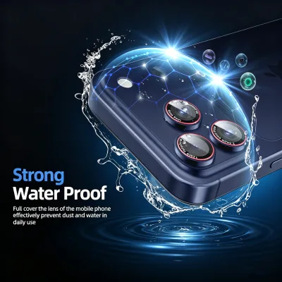 Heybingo HD Clear Camera Lens Protector for 17 Series 9H Hardness Tempered Glass 0.33mm AR Coating 99% Transparency Full Edge
