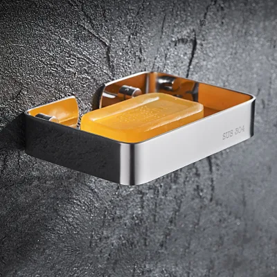 YOTO Stainless Steel Soap Dish Hidden Bathroom Bathroom Sink Hollow Soap Rack Storage Rack Etagere Salle De Bain