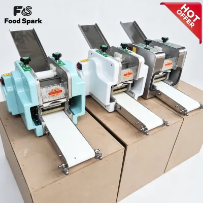Round Square Dough Roll Sheet Noodle Making Machinery Dumpling Wrapper Skin Make Machine Commercial Dough Kneading Machine