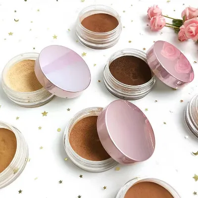 Waterproof Foundation Face Base Makeup Loose Powder Professional Private Label Oil Control Setting Mineral Loose Powder