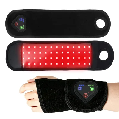 Heating Warm LED Wrist Ankle Strap for Home Physiotherapy Red Light Heating Guard for Tendonitis Sprain Pain Relief Elastoplast