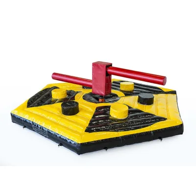 Heavy Duty Inflatable Knockout Game, Inflatable Sweeper Mat for Team Building and Rental Business