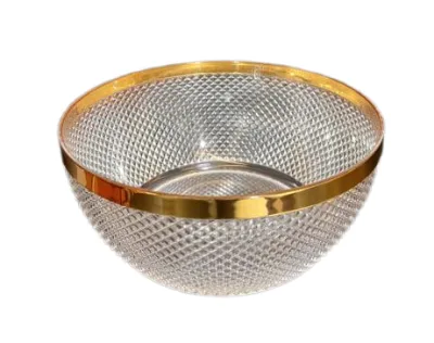 Acrylic Transparent Salad Bowl Restaurant Dessert Bowl Creative Snack Plate Multi Functional Fruit Plate