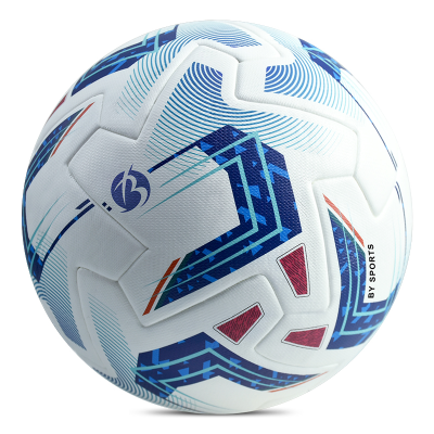 Blue Design New Color Football Size 5 Match Ball Size 4 Futsal Pu Thermak Bonded Football