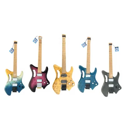 ROCK&R TIERCEL-BF 6-String Headless Electric Guitar - MOQ 1 Piece Custom Logo & Color (Extra Charge)