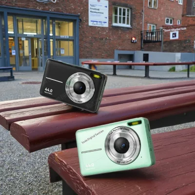 Clear Mini HD Digital Camera with Self-Timer Feature for Students & Home Use Includes Memory Card Reader