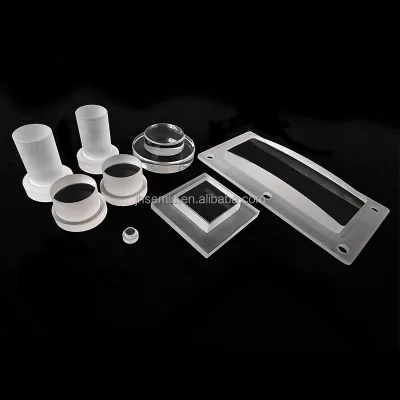 Customized Heat Resistance Quartz Glass Plate Slotted Fused Silica for Semiconductor Applications