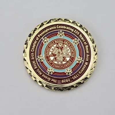 Luxury Gold Plated Modern Challenge Coins Custom Two Tone Metal Craft Tokens High End Corporate Excellence Award Souvenirs Hard