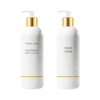 Private Label Luxury Hotel Spa Body Lotion OEM ODM Premium Amenity Branding Moisturizing Whitening with Arbutin Niacinamide