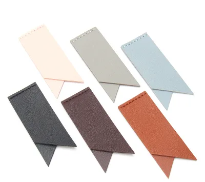 Dovetail PU Leather Bookmark for Promotions Page Corner Reading Bookmarks
