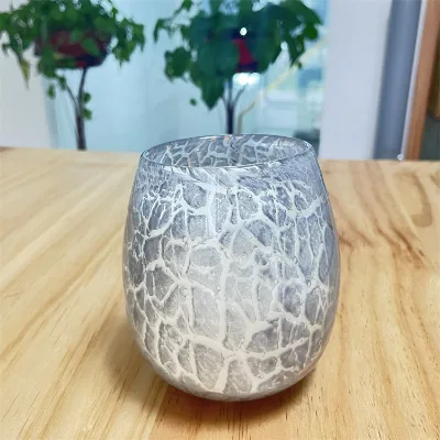 Beladies Natural Christmas Widely Used Gradient Color Soy Wax Glass Jar Scented Candle with Folding Box