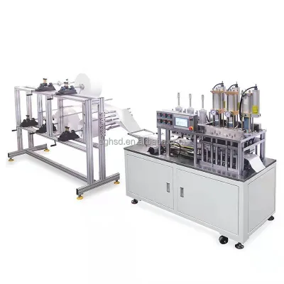 Child Carton Cup Mask Making Machine Full-Automatic Hot Press Forming Machine Non-Woven Fabrics Multifunctional 380V/220V