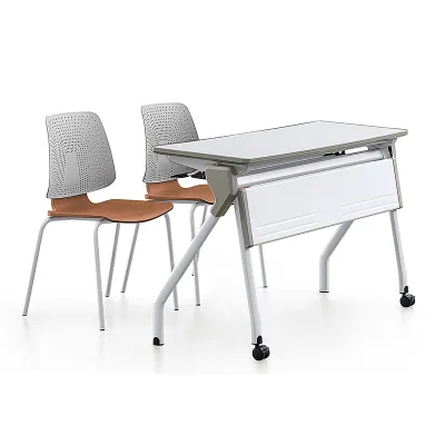 Modern Multi-function Adjustable Foldable Office School Furniture Training Table Desk with Removable Wheels