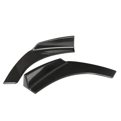 Wholesale Bright Black ABS Universal Spoiler Wing Adjustable Lip Spoiler Diffuser Body Kits for Cars Front Bumper Car
