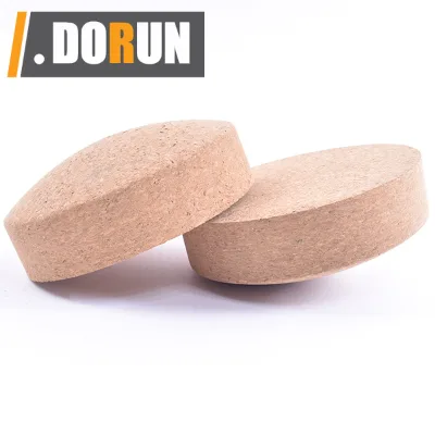 Split Cork Natural Cork Yoga Blocks 2 Pack Round Yoga Blocks Balance Pods, Pimples Pilates Ball, Half Spiky Fitness Domes