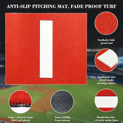 Softball Hitting Mat Comfortable Pitching Training Aide