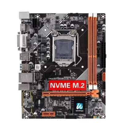 New B75 Hn ATX Motherboard LGA1155 DDR3 Double Channel SATA DVI USB 3.0 16GB Dual-Band Gaming Desktop Compatible Intel 3rd Gen