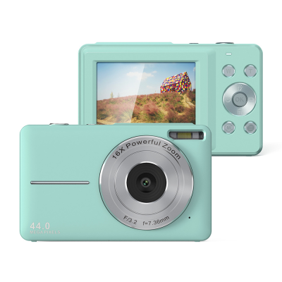 Top Ranking 16X  Cute Digital Photo Camera 2.4 Inch Black/Pink/Green Small Digital Cameras for Photography