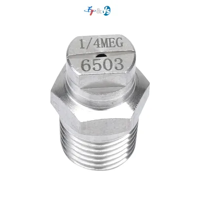 Factory-Priced Direct Sale 1/4" MEG High Pressure Flat Fan Cleaning Nozzle Water Wash Clean Jet Nozzle