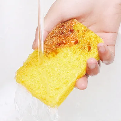 Thickened Wood Pulp Sponge Kitchen Cleaning Pad Block Rectangular Dish-washing Scouring Pad for Pots Bowls Zhejiang Model