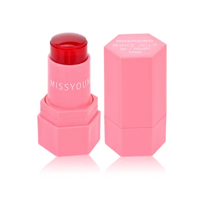 Hot Sale Jelly Blush Stick Cheek Lip Tint Eye Shadow Long Lasting Blendable Makeup Natural Brighten Stereo Contour Blush