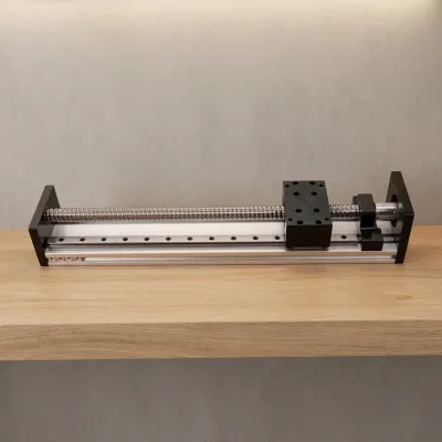 Ball Screw Linear Motion Slide Module 1204 1605 1610 Ballscrew Linear Guide Stage 100~500mm Travel Length for CNC Automation