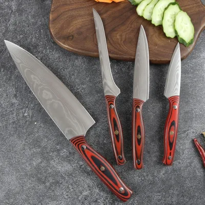 8 Inch Chef Knife 67 Layers Damascus Knife VG10 CORE with Pakka Wood Handle