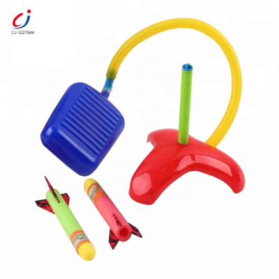 Soft Foam Air Pump Rocket Launcher Toy Flying Foam Rocket Toy