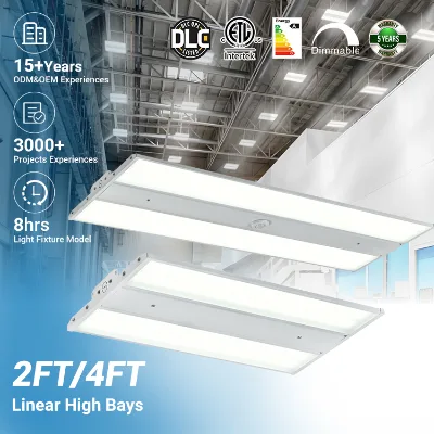 Energy Saving Waterproof IP65 Warehouse 80w 100w 140w 165w 220w 225w 325w LED Linear High Bay Lights