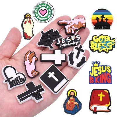 Christian Shoe Charms Fit Adult Women Religion Shoe Charms for Shoe
