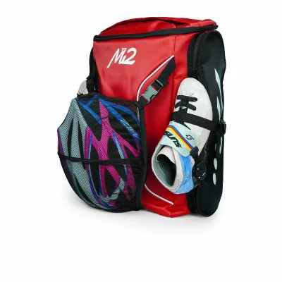 Mi2 Waterproof PU & Thickened Tarp Inline Roller Skate Backpack for Adults Kids Separate Skate Compartment 30-40L Large Capacity