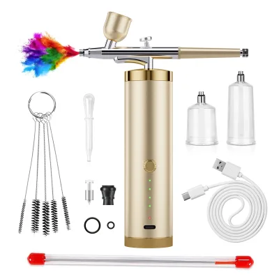 Portable  Airbrush Paint Machine With Compressor Cordless Professional AirBrush Compressor Kit for Gradient Nail Art Cake Crafts