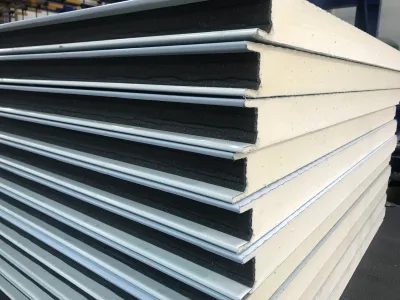 PU Sandwich Panel for Wall Cladding 100mm Recommended Type for Concealed Fastening PU Sandwich Panel for Wall Cladding