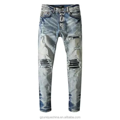 Professional Supplier Custom Logo New Style Boys Pants Quan Jean Nam Distressed Jeans Boys Stacked Jeans