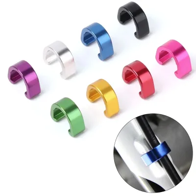 Aluminum Alloy Bicycle C Shape Buckle for Brake Cable/Derailleur Line Case C Shape Hose Clip Outdoor MTB Bike Road Guide