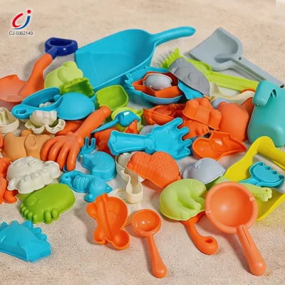 Chengji Wholesale Plastic Mini Toy Shovels Cartoon Animal Mold Portable Tools Water Beach Toys for Children Set Pack