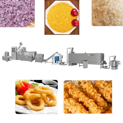 Precise PLC Control Space Saving Multi Layer Dryer Complete Production Line Food Processing Plant Bread Crumb Machine