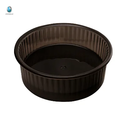Colorful round Resin Freestanding Soaking Bathtub Crystal Clear Transparent Free Standing Tub for Bathroom Application