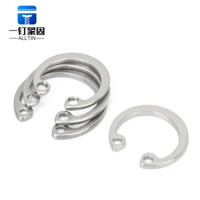 Alltin 304 Stainless Steel Internal C-Type Retaining Ring M10-M36 Anti-Rust Snap Ring for Bearing Groove Fixing
