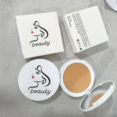 Wholesale Long Lasting Face Makeup Pressed Powder Foundation Private Label Vegan All Skin Oil Control Waterproof Compact Powder