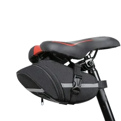Fashionable Bicycle Mountain Bike Saddle Bag with Zipper Closure Rear Seat Tail Bag Cushion Tool Waterproof Cycling Equipment