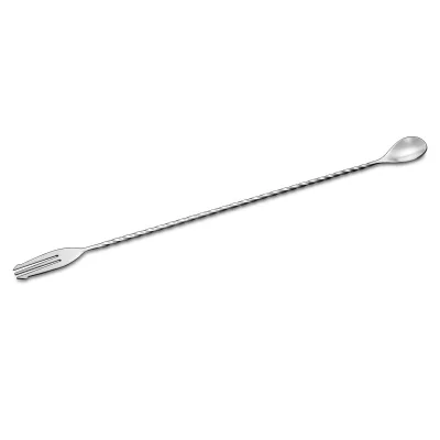 Stainless Steel Spoon, Mixing Stick for Cocktails, Cocktail Shaker, Long-handled Coffee Milkshake Mixing Stick Muddler