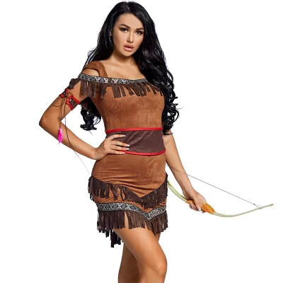 Halloween Costumes Indians Native American Archers Prom Cos Dress Rassels German Carnival Costumes