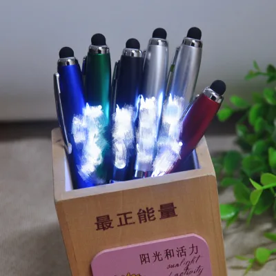 Spinning Light up Touch Screen Stylus Pen parker Luxury Ball Pen Laser Rotating