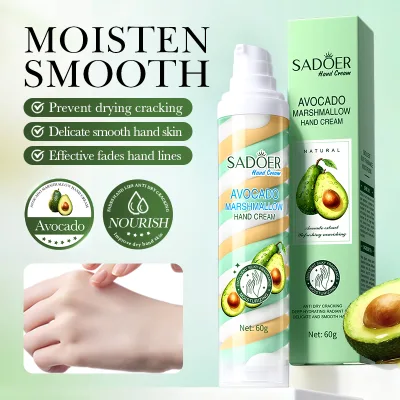 OEM Sadoer Vanilla Essence Hand Lotion for Dry Skin Repairing and DeepHydrating 60g