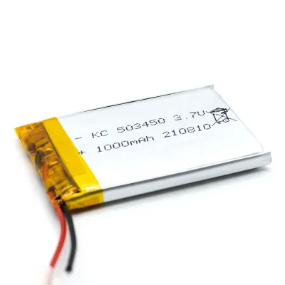 503450 Lithium Polymer Shenzhen Kamcy Lithium Battery 3.7v 1000mAh Daily Usage IEC62133/UN38.3/CB/KC